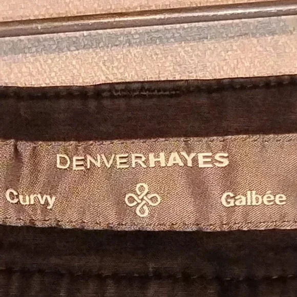 Denver Hayes Women's Curvy Black Stretch Jeans Size  10 x 30 - Picture 6 of 13
